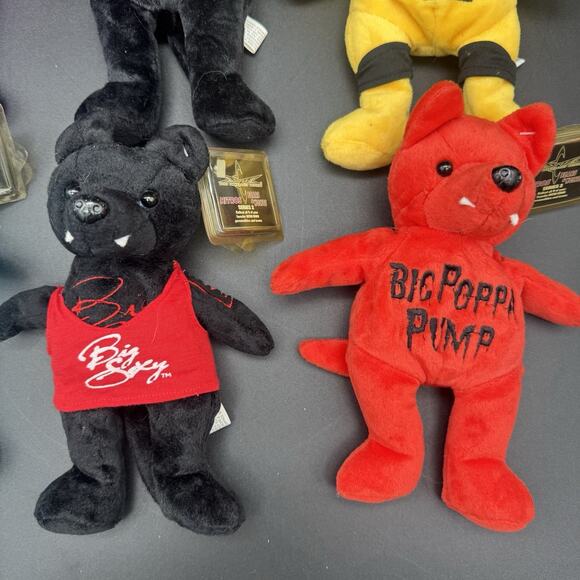 Vintage Y2K WCW NWO Wrestling Nitro Bears Lot Of 6 Sting Goldberg Nash & More - Picture 4 of 10